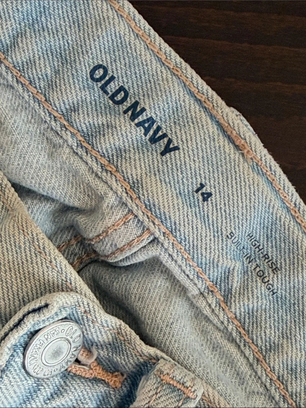 Old Navy Light Wash Distressed Denim Shorts